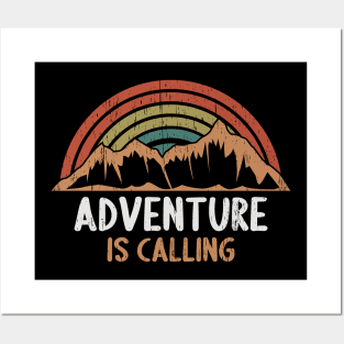 Adventure is calling distressed Posters and Art